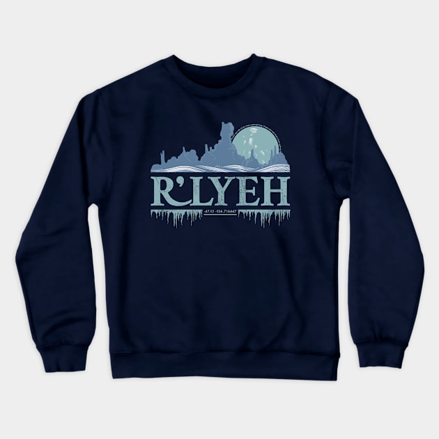 Call of Cthulhu R'lyeh Lovecraft Crewneck Sweatshirt by JustSandN